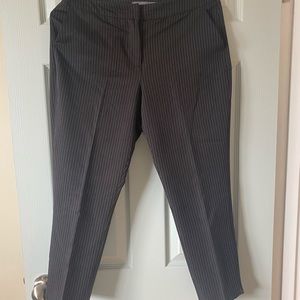 Pinstripe cropped trousers